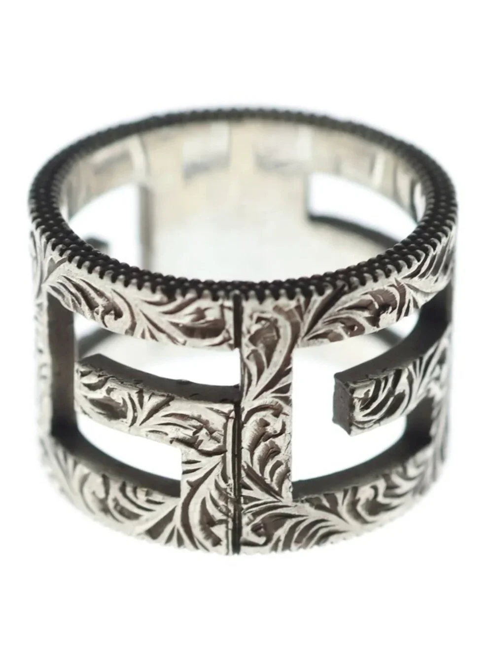 Gucci Cube Sterling Silver Ring